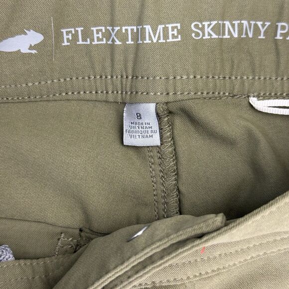 Lot of 2 Toad Co Flextime Skinny Pant Size 8 Chalkboard Black Green Hiking Camp - Picture 13 of 16